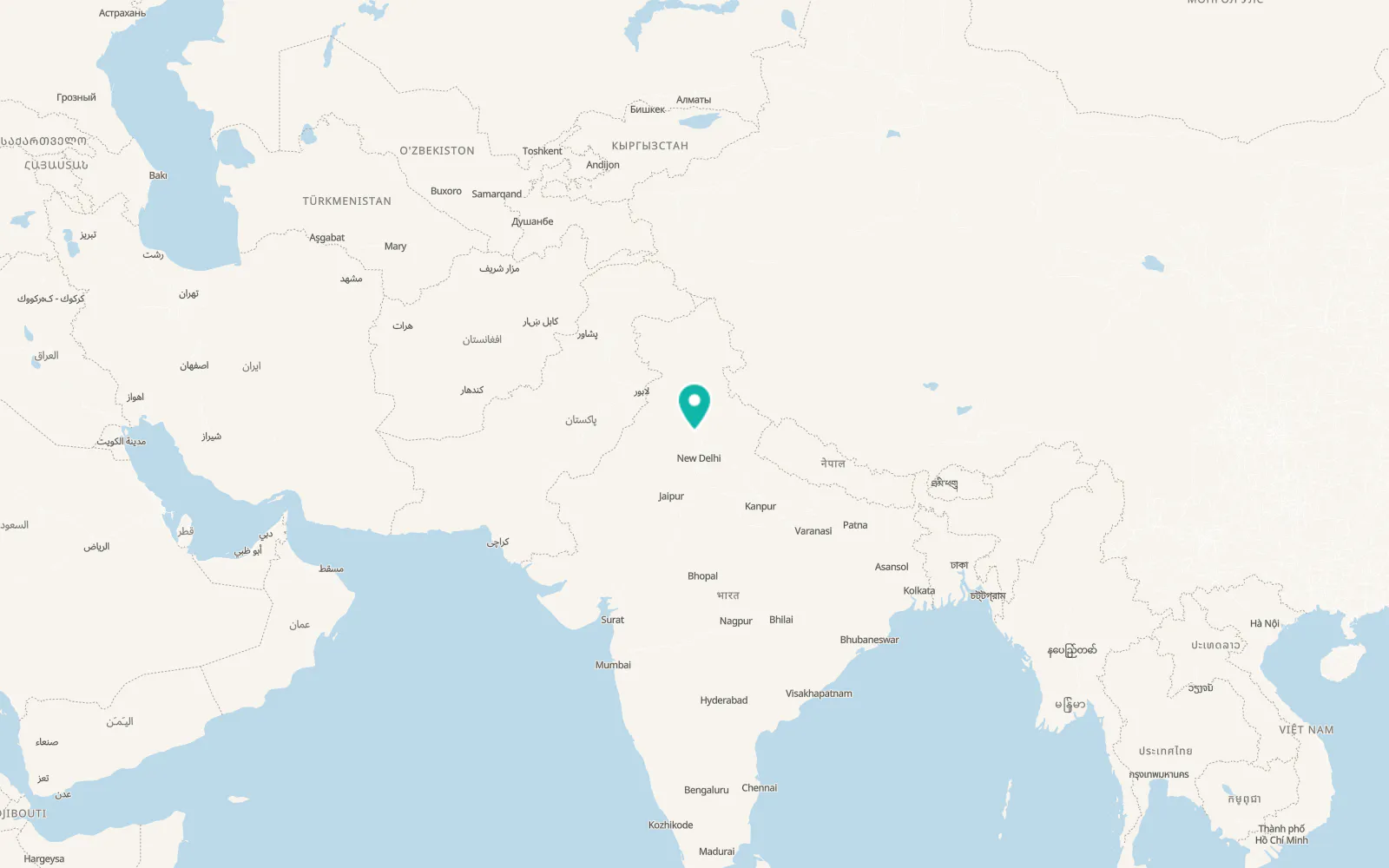 Map of Karnāl