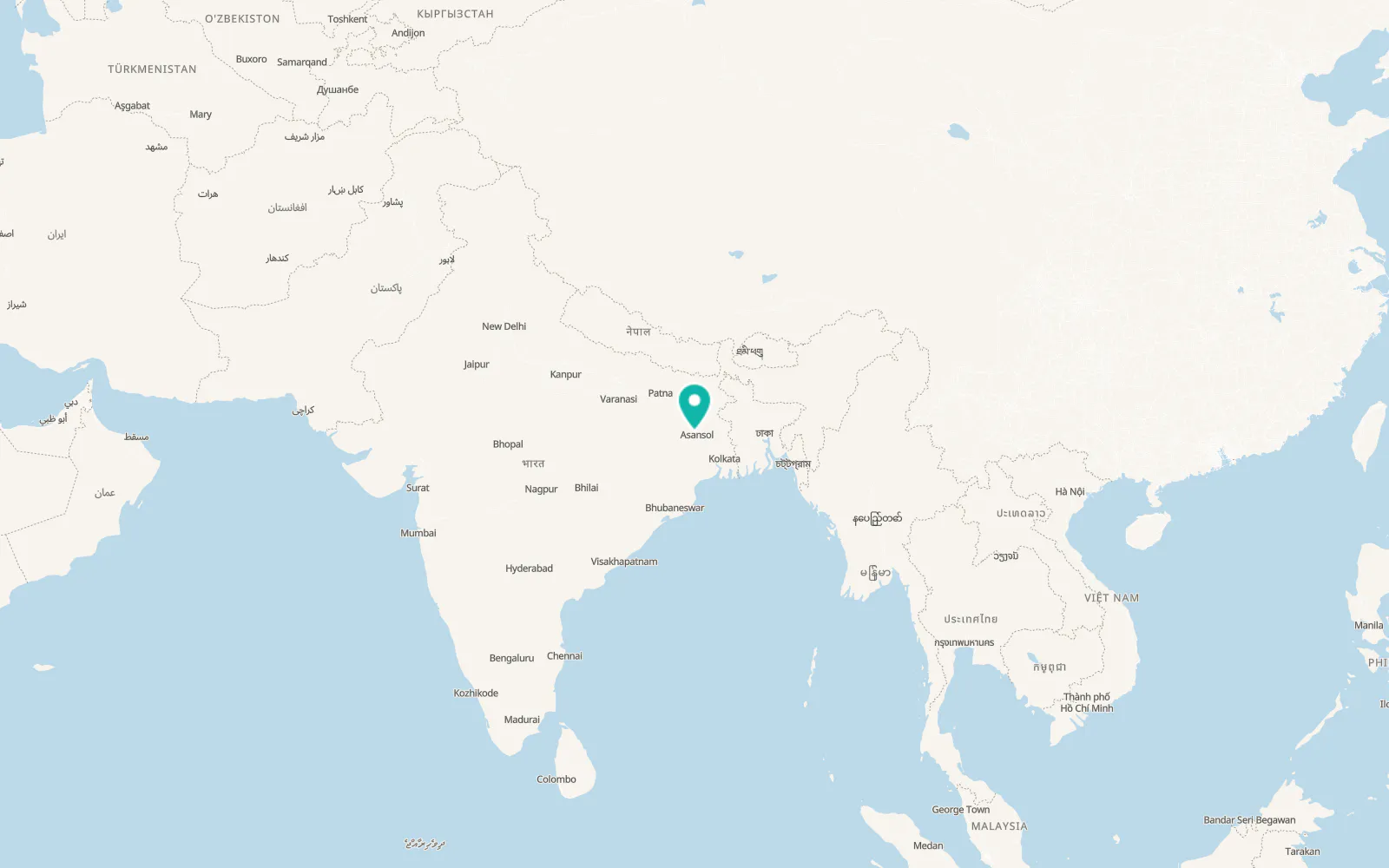 Map of Kulti