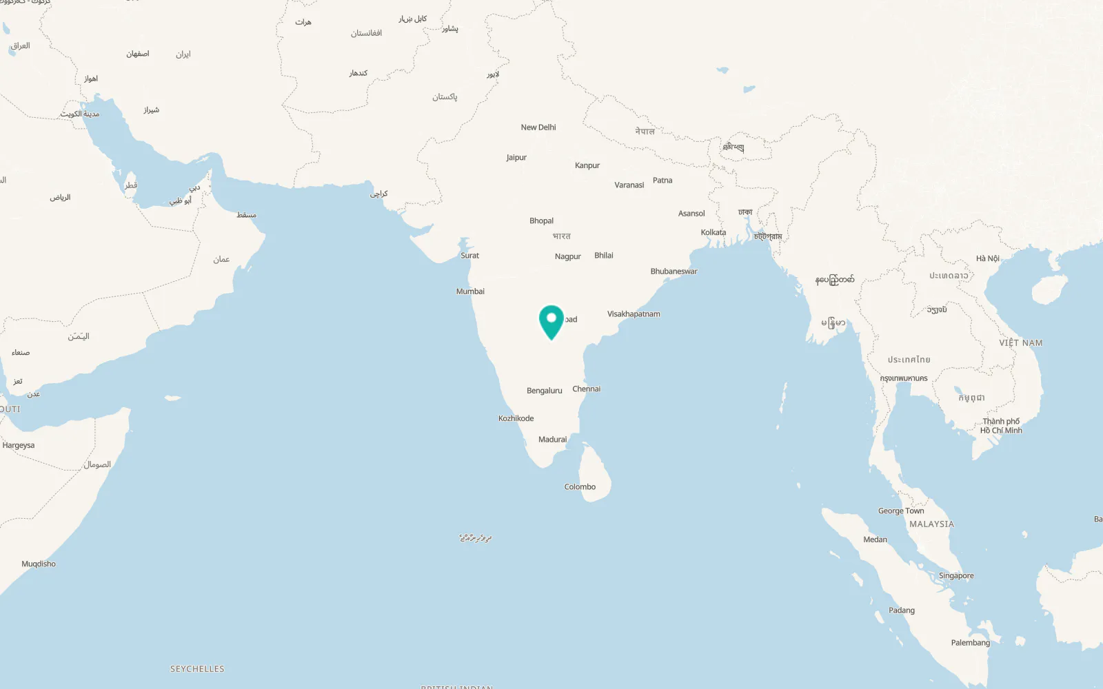 Map of Kurnool