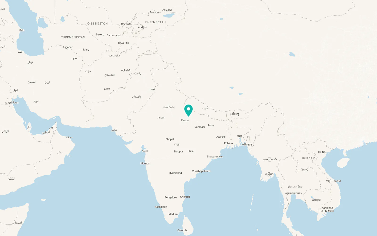Map of Lucknow