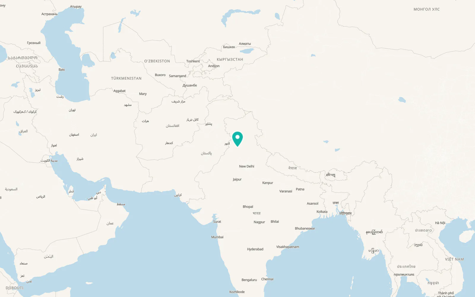 Map of Ludhiana