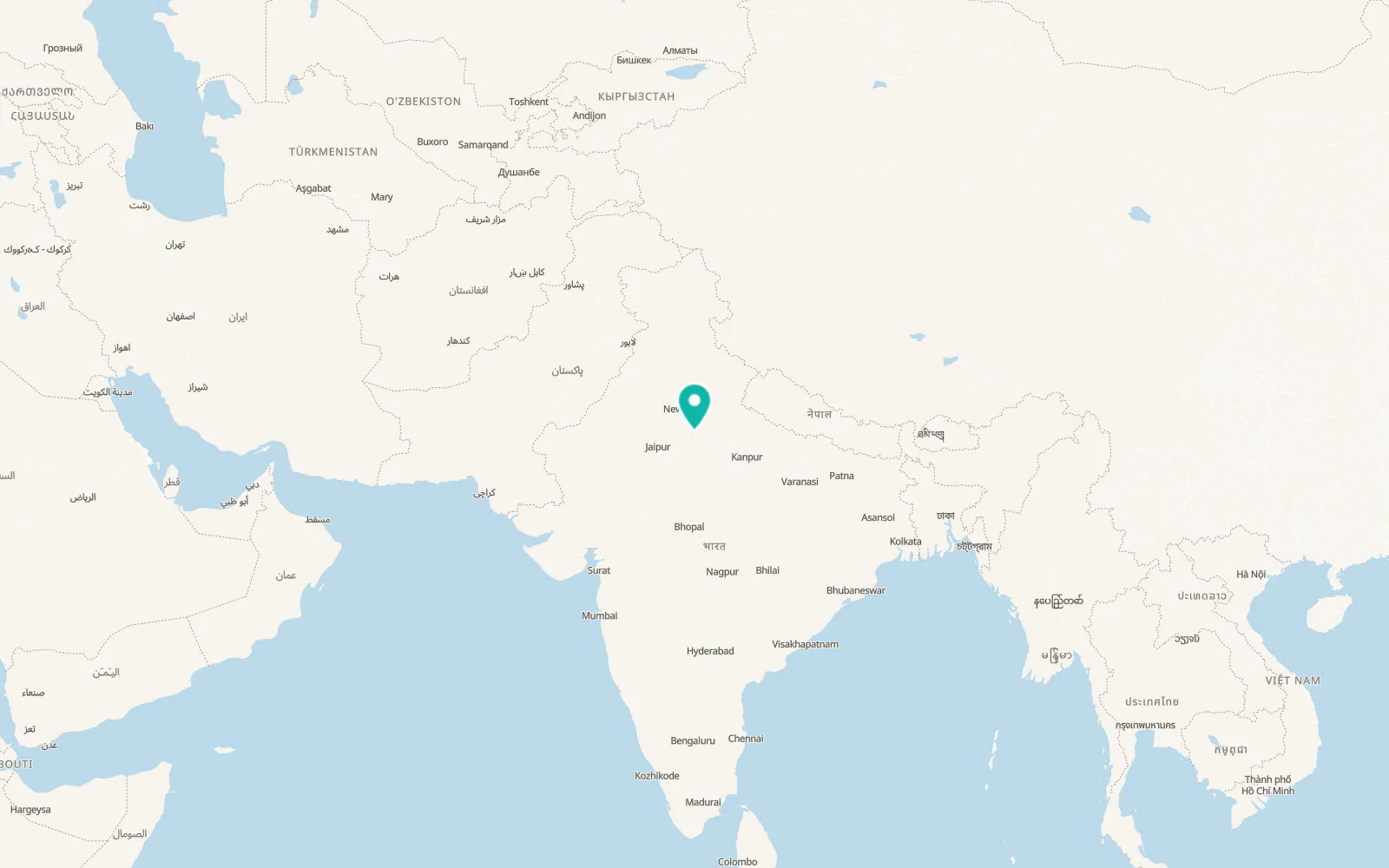 Map of Mathura