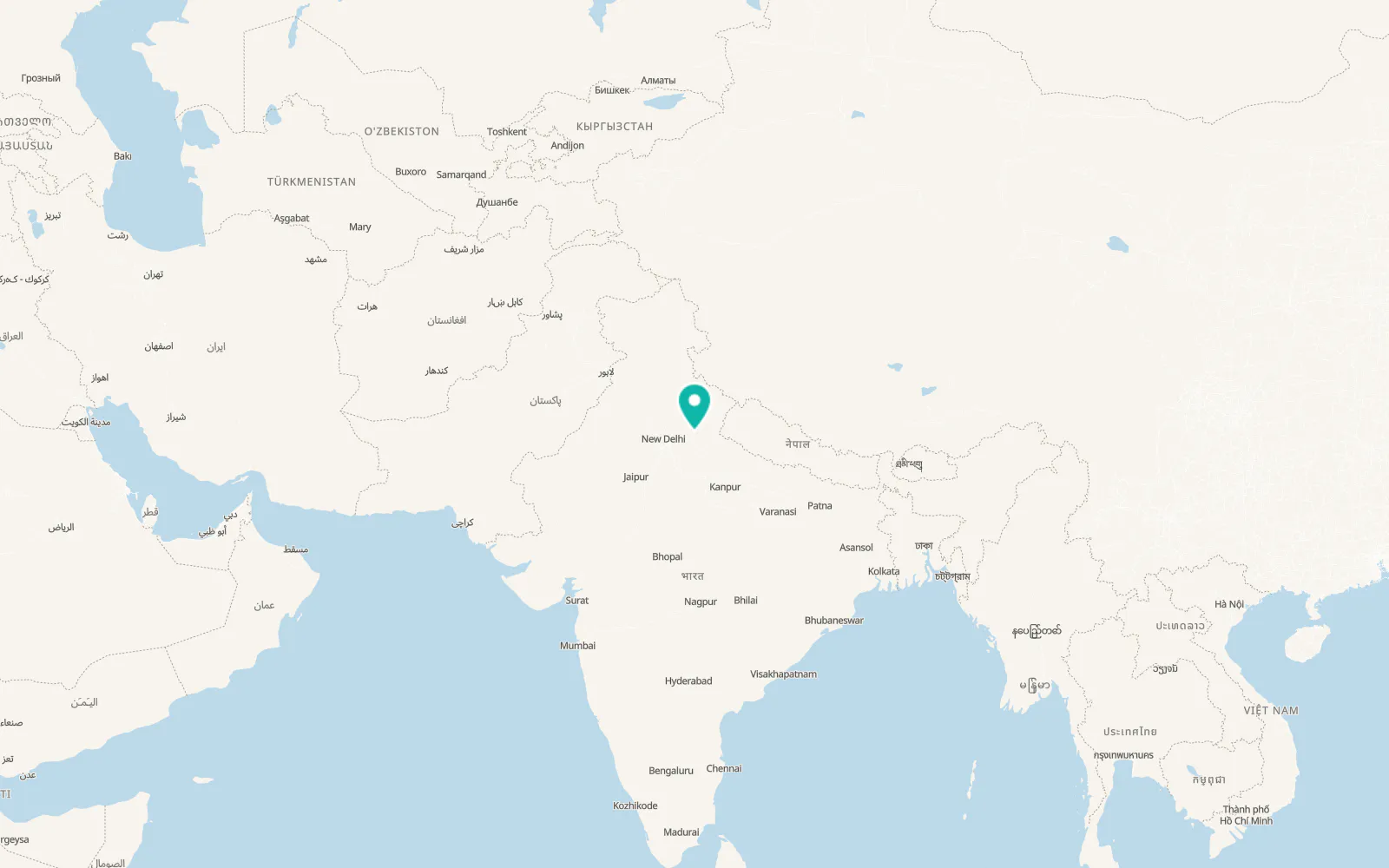 Map of Morādābād