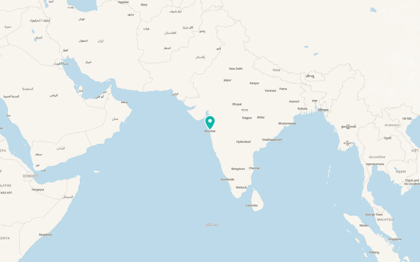Map of Mumbai