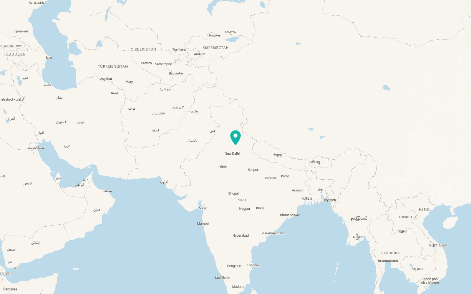 Map of Muzaffarnagar
