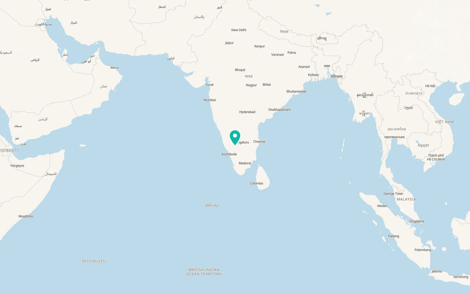 Map of Mysuru