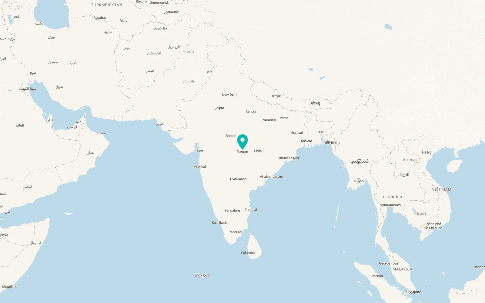 Map of Nagpur