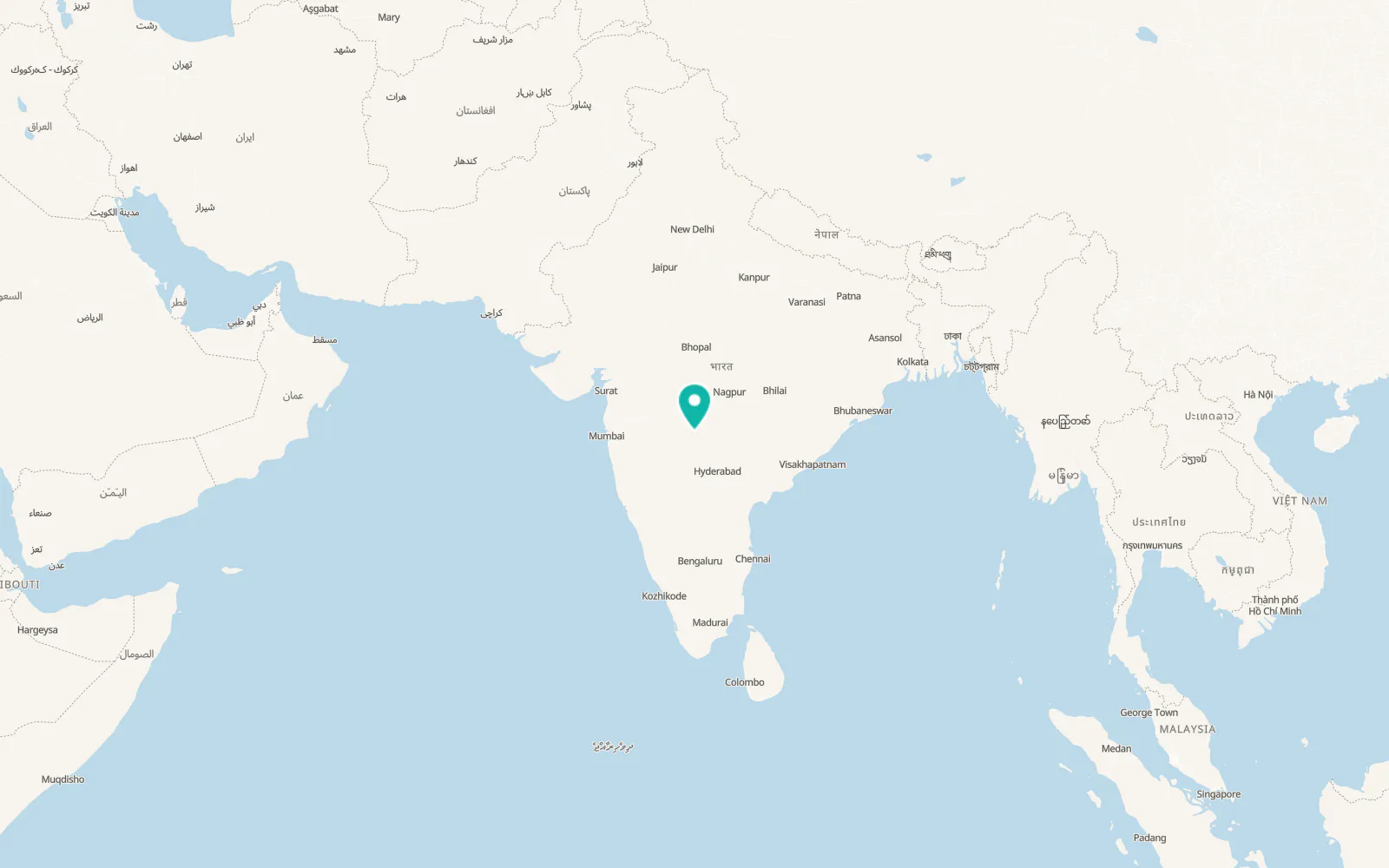 Map of Nanded