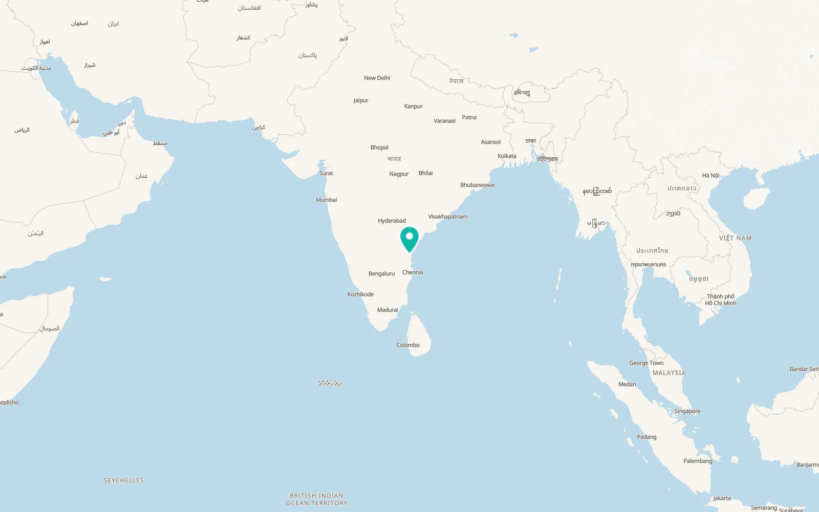 Map of Nellore
