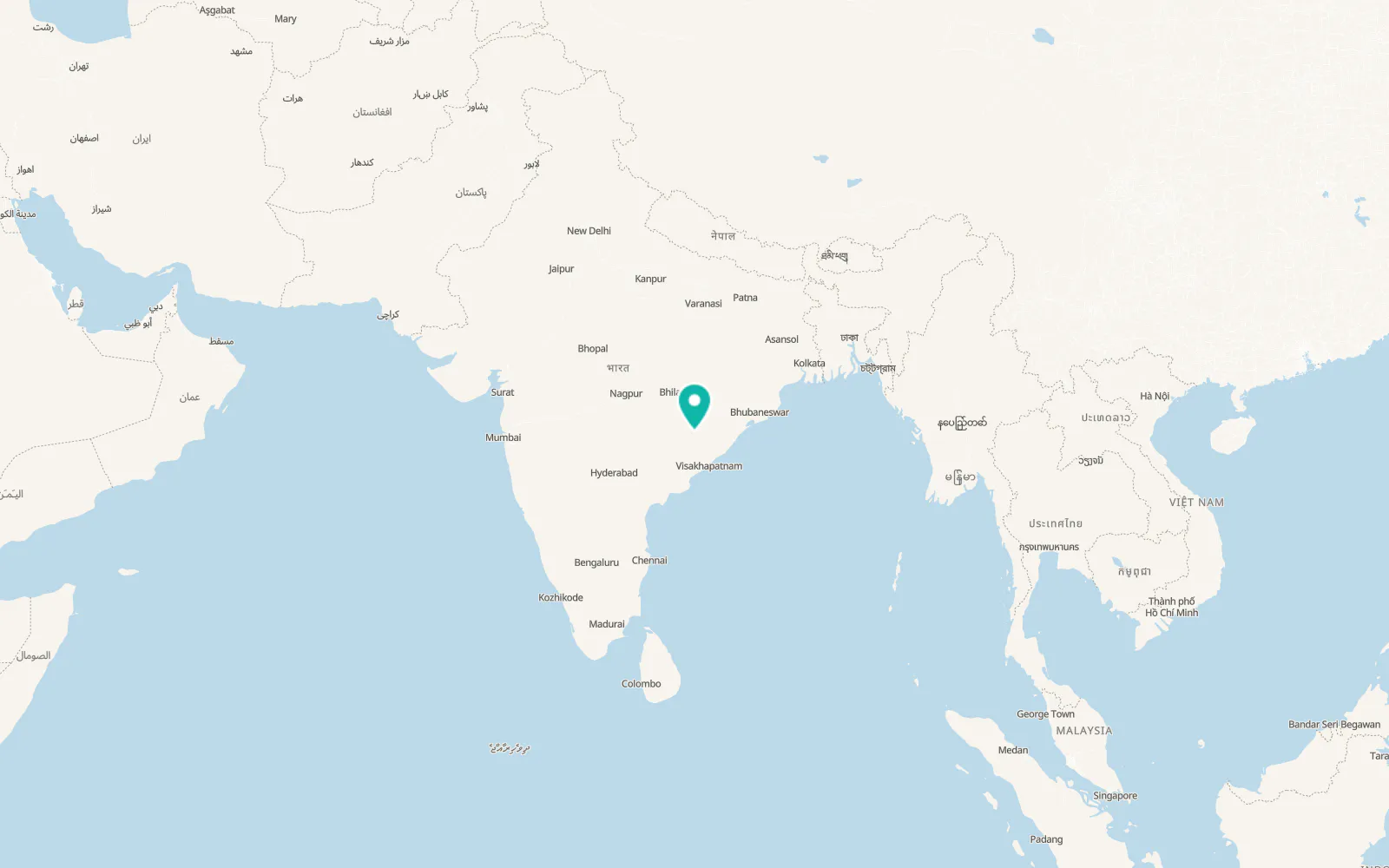 Map of Nowrangapur