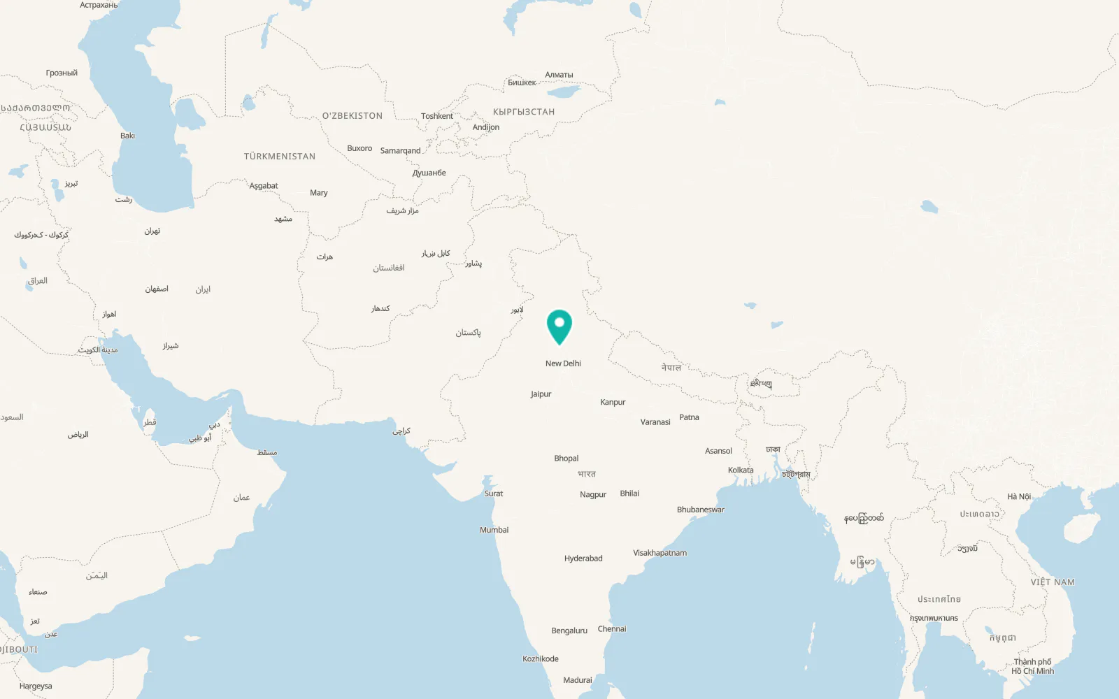 Map of Panipat