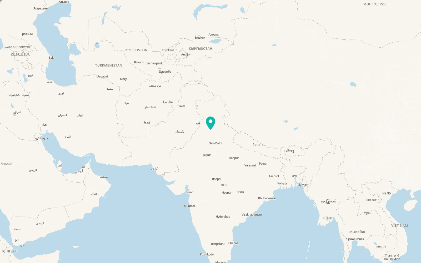 Map of Patiāla