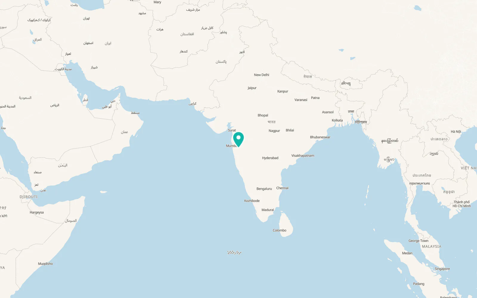 Map of Pimpri-Chinchwad