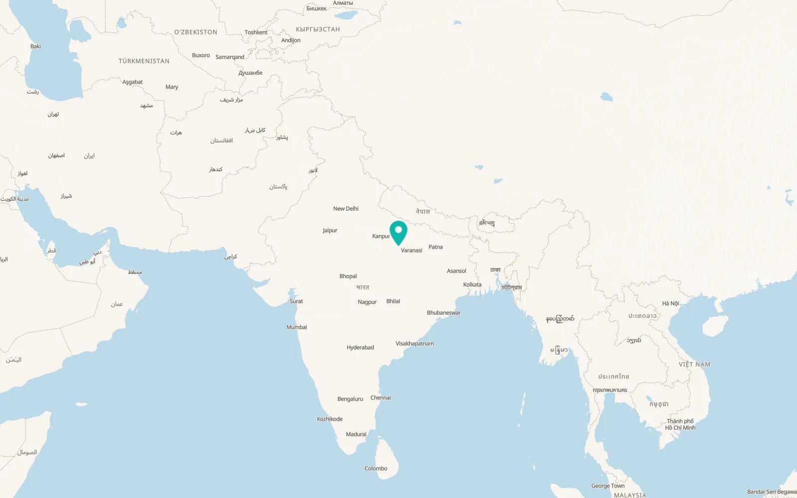 Map of Prayagraj