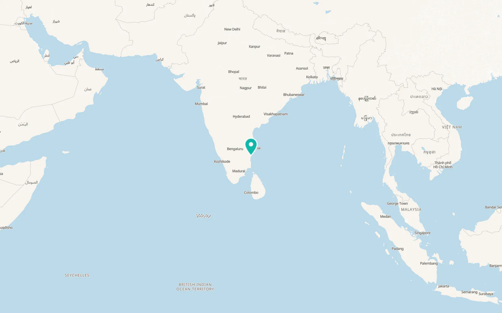 Map of Puducherry