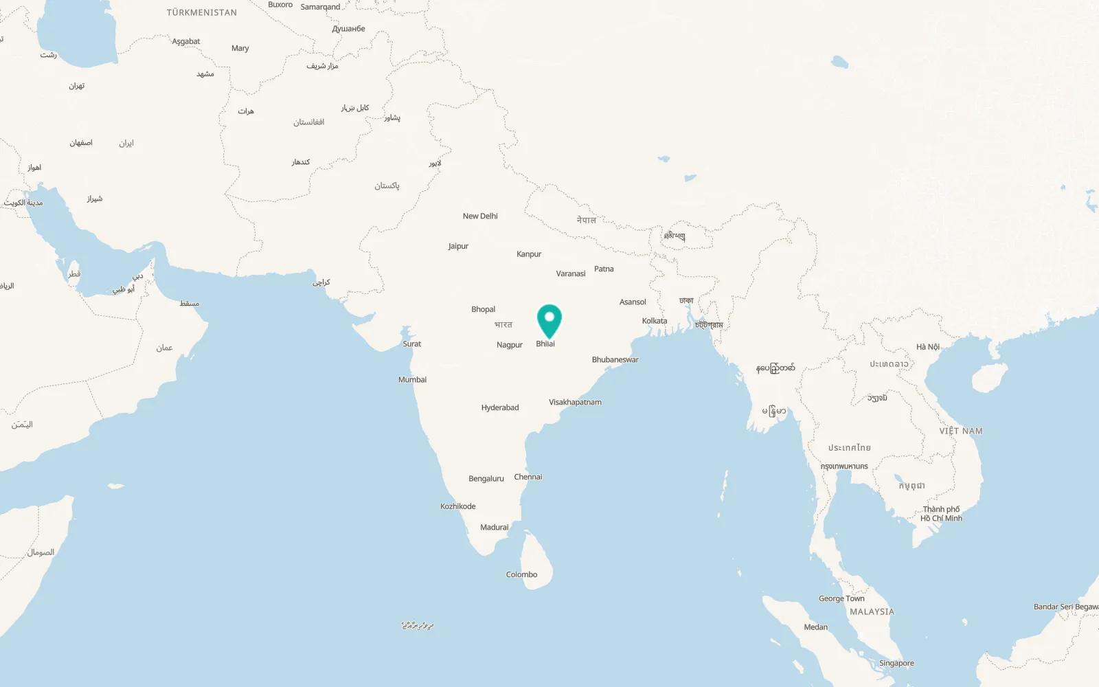 Map of Raipur