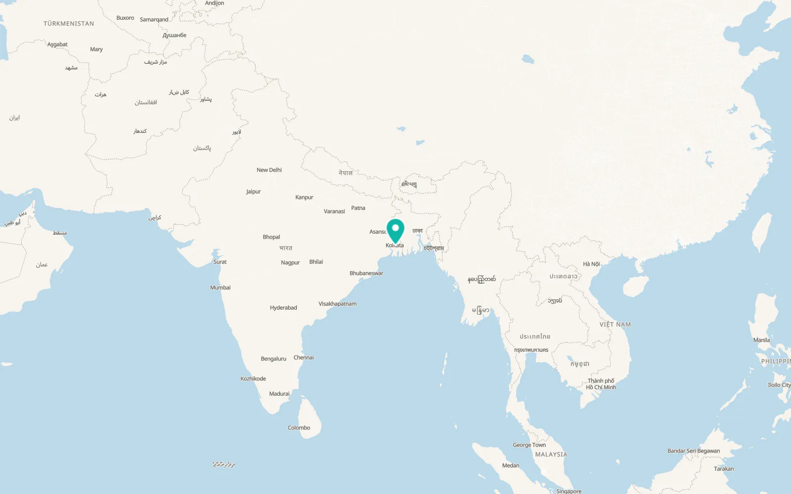 Map of Rajpur Sonarpur