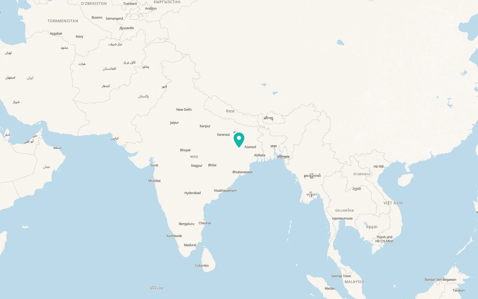 Map of Ranchi