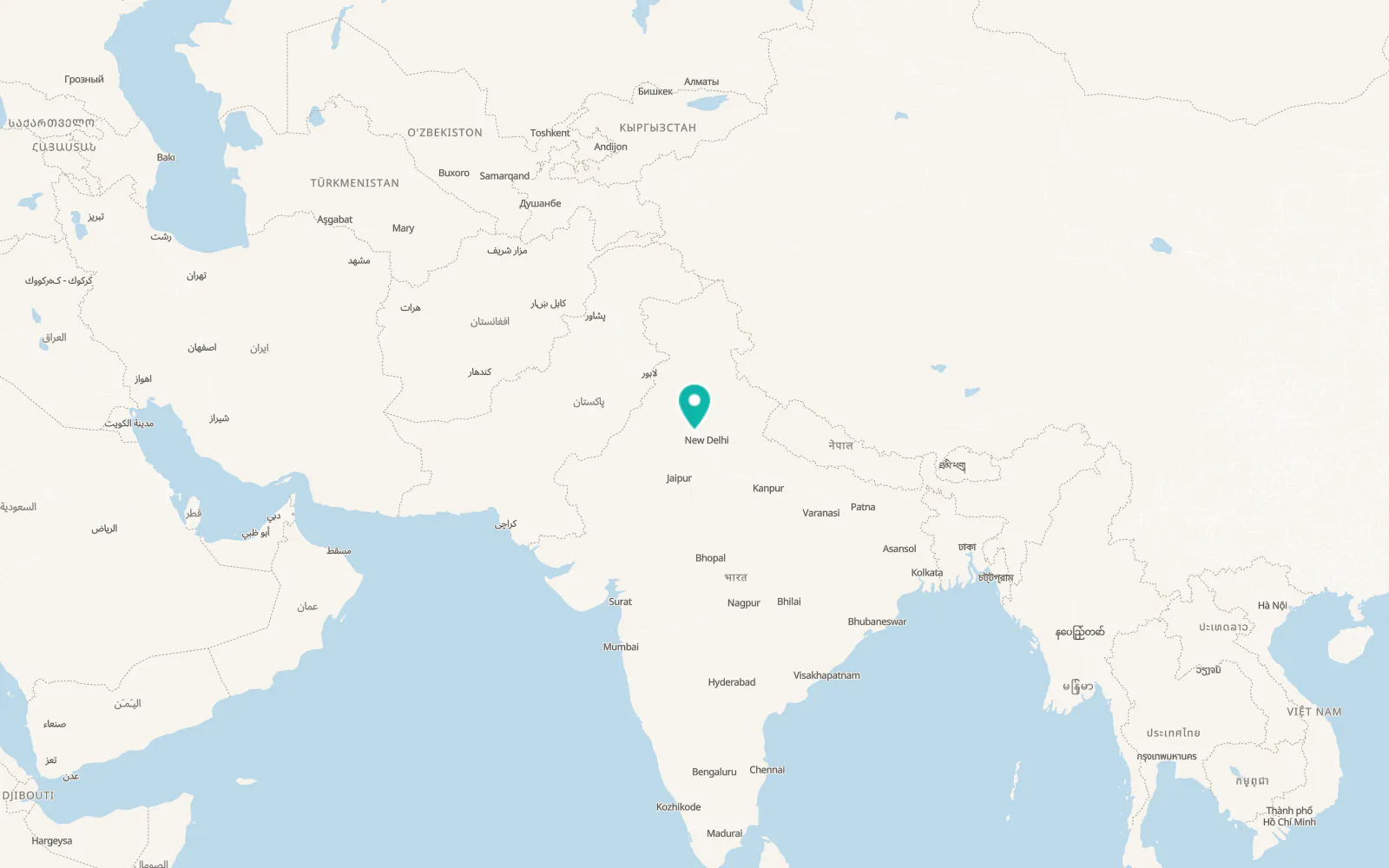 Map of Rohtak
