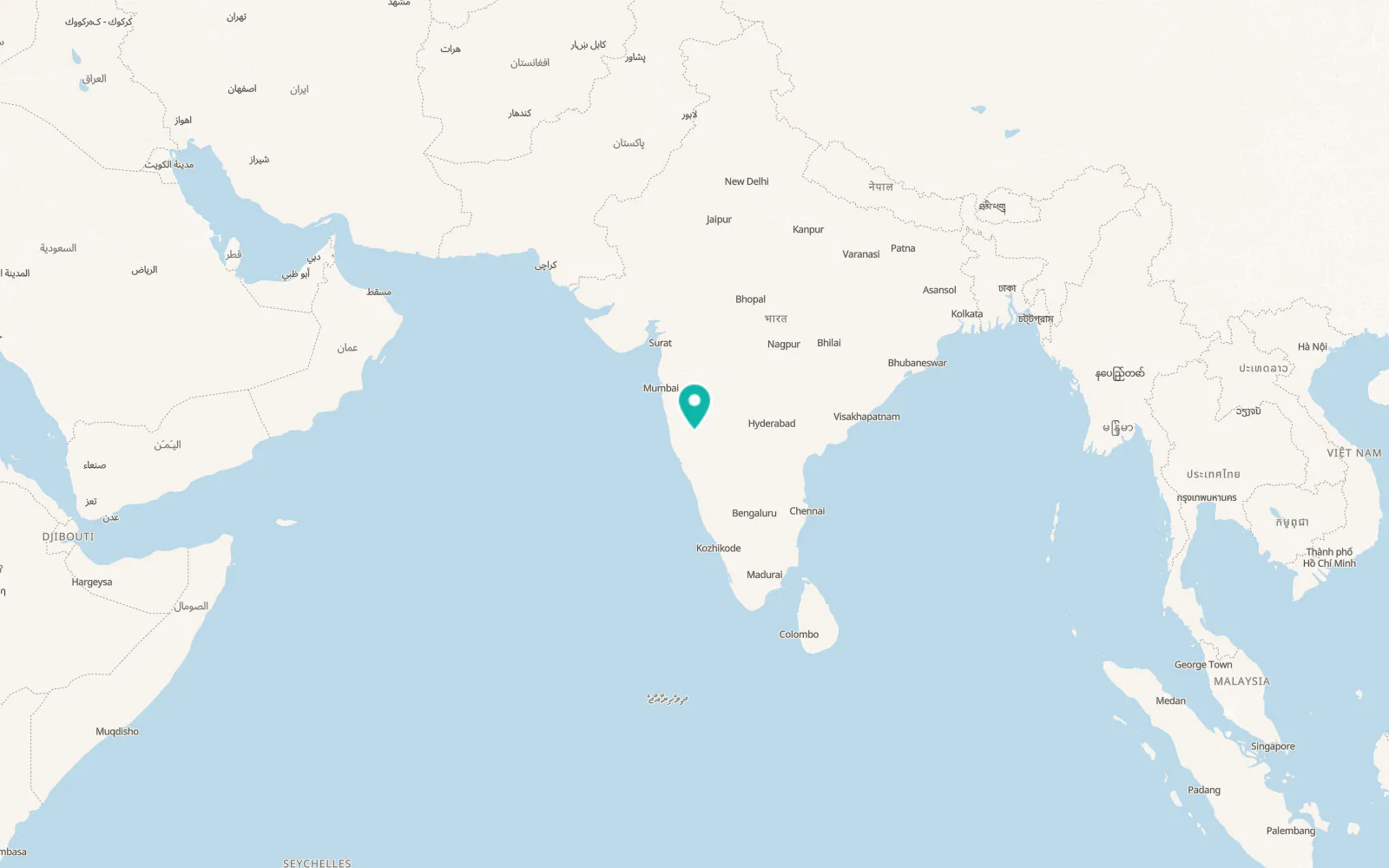 Map of Sāngli