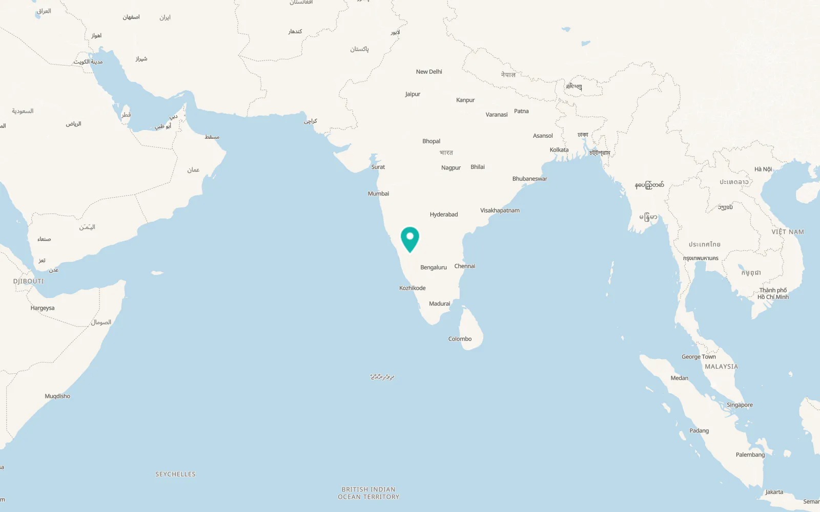 Map of Shivamogga