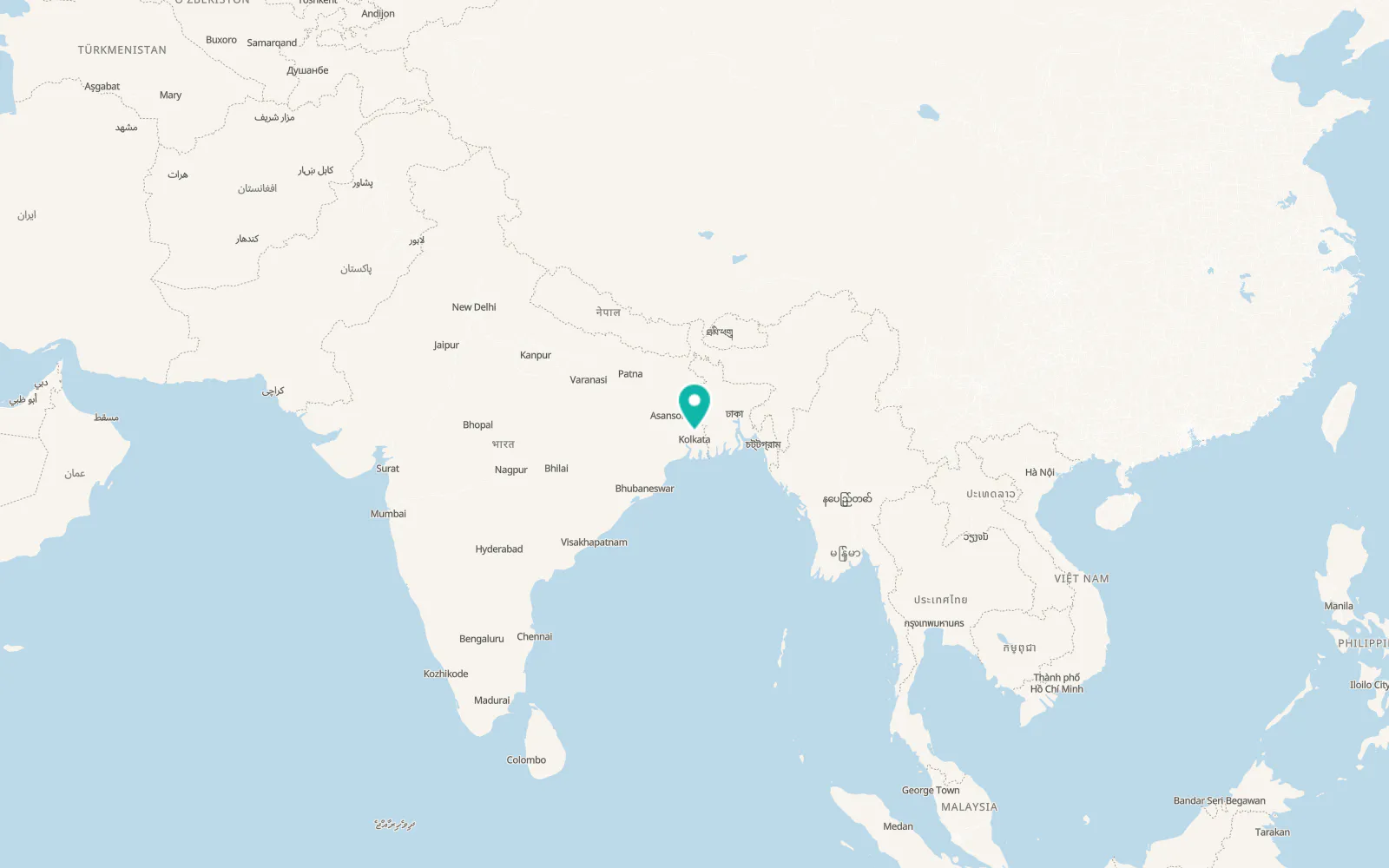 Map of Shyamnagar