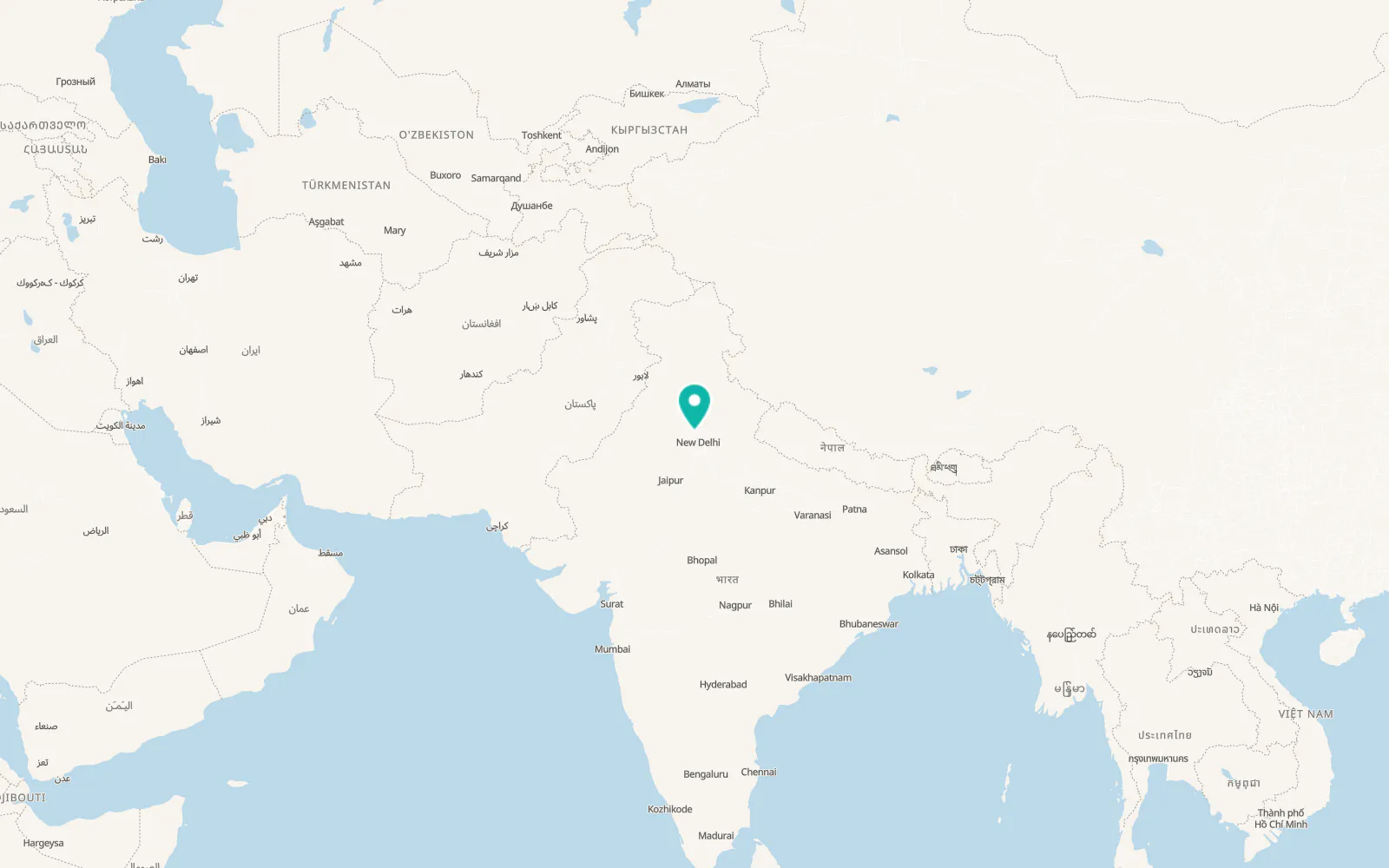 Map of Sonīpat