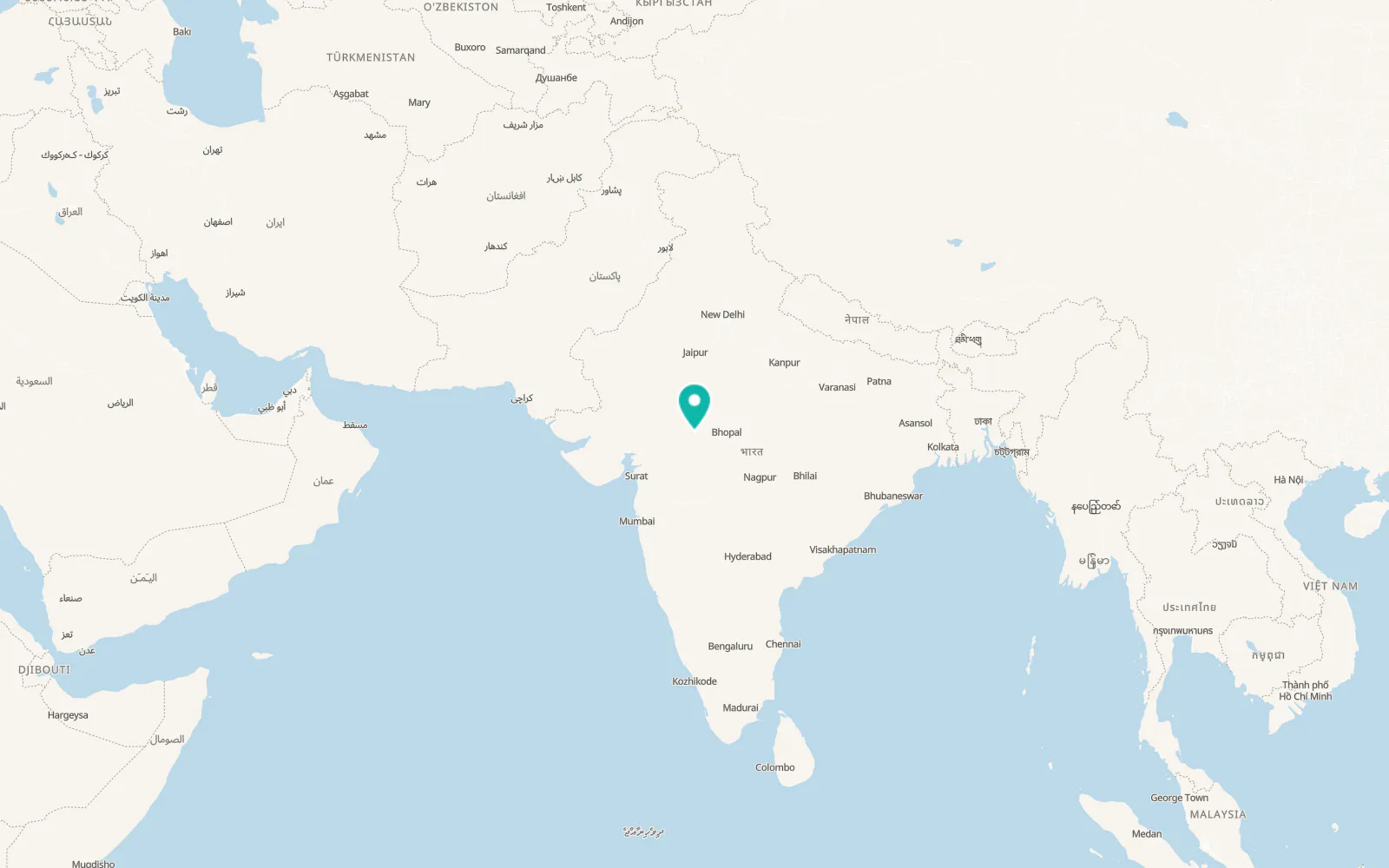 Map of Ujjain