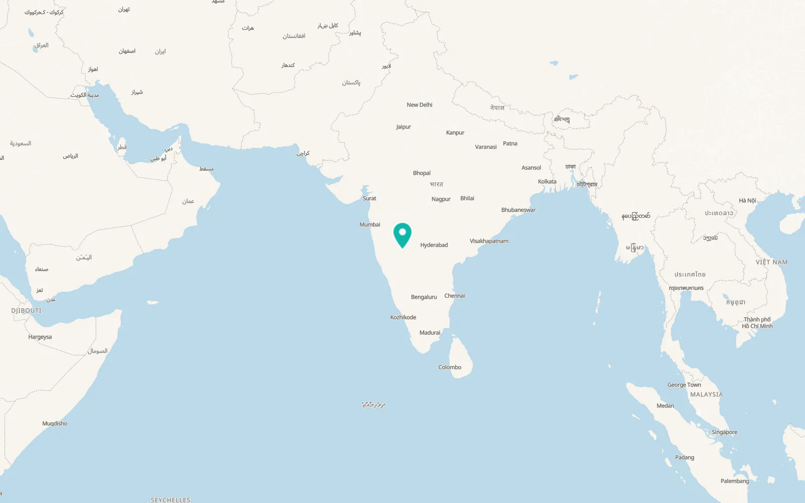 Map of Vijayapura