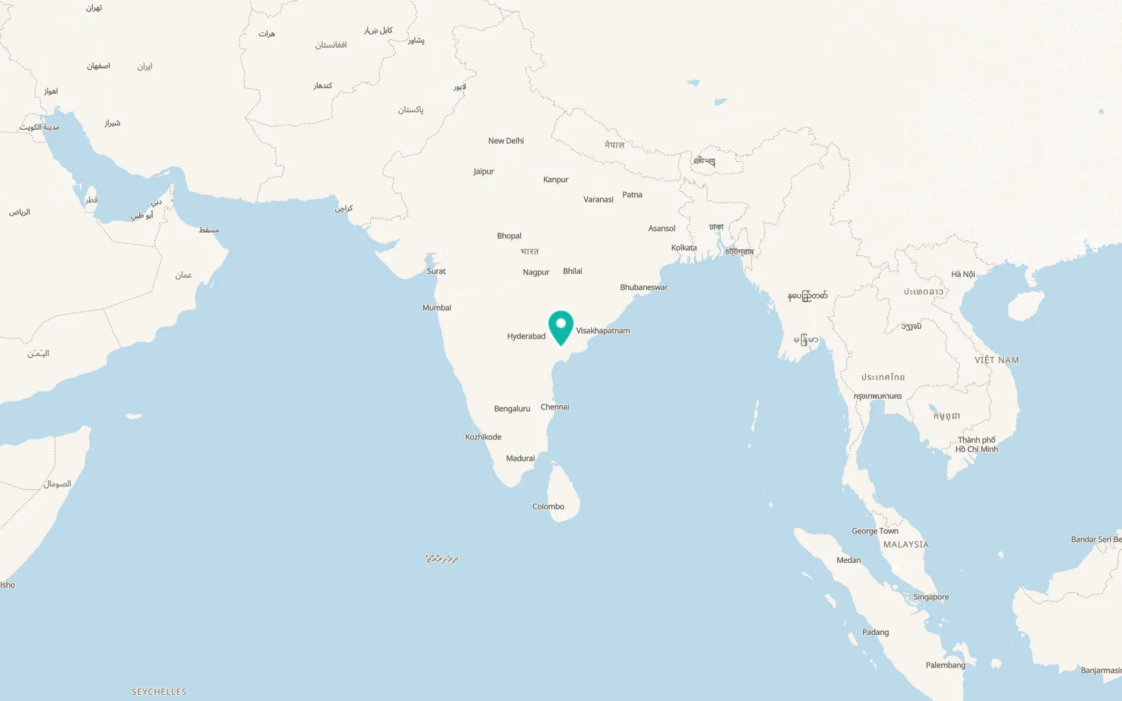 Map of Vijayawada