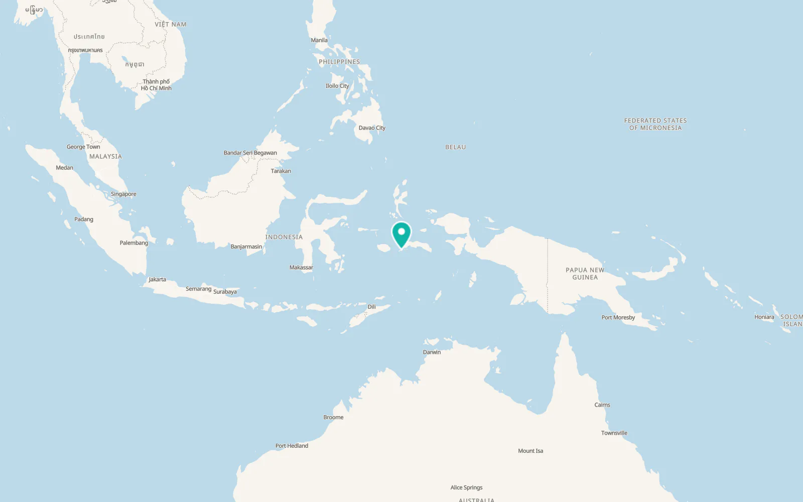 Map of Ambon