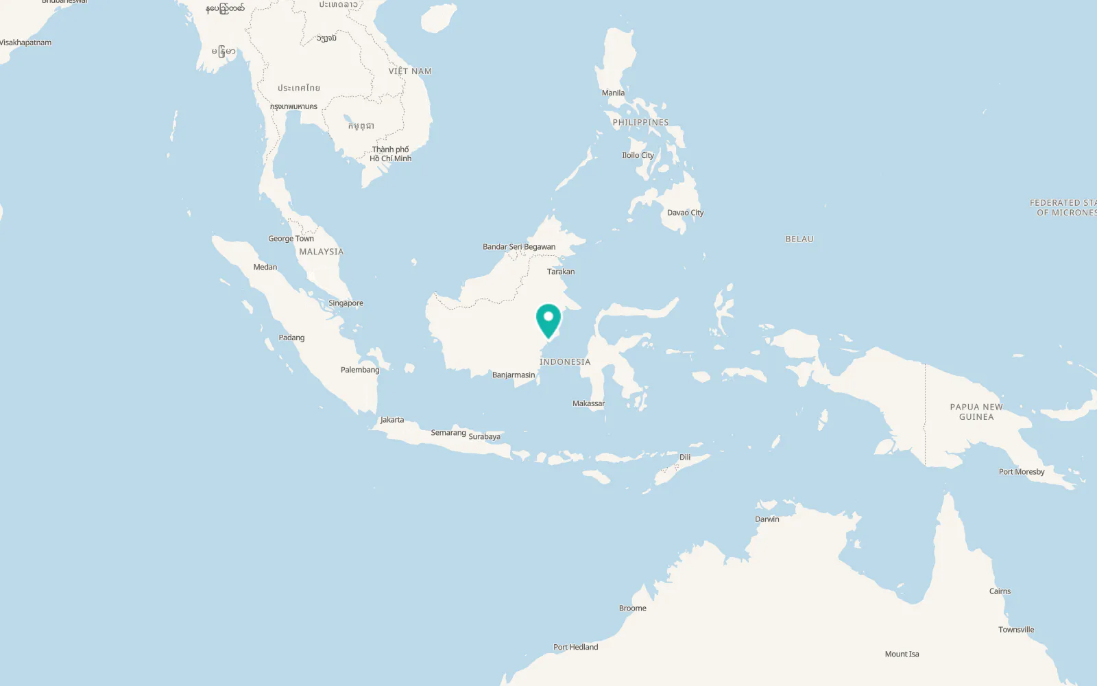 Map of Balikpapan