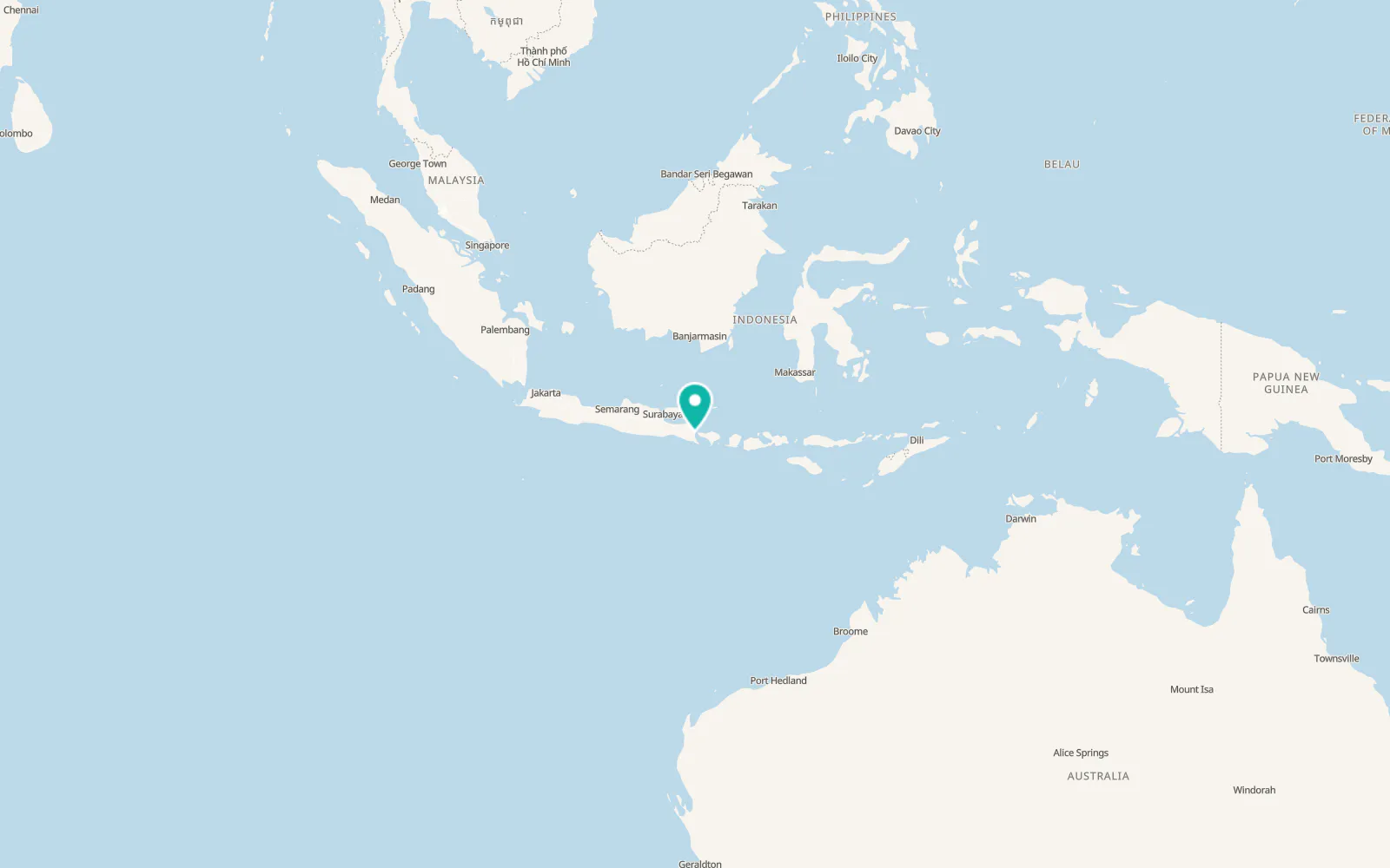 Map of Banyuwangi