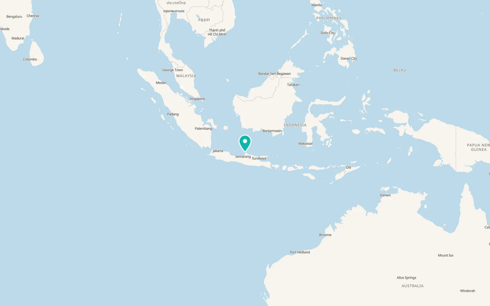 Map of Batang
