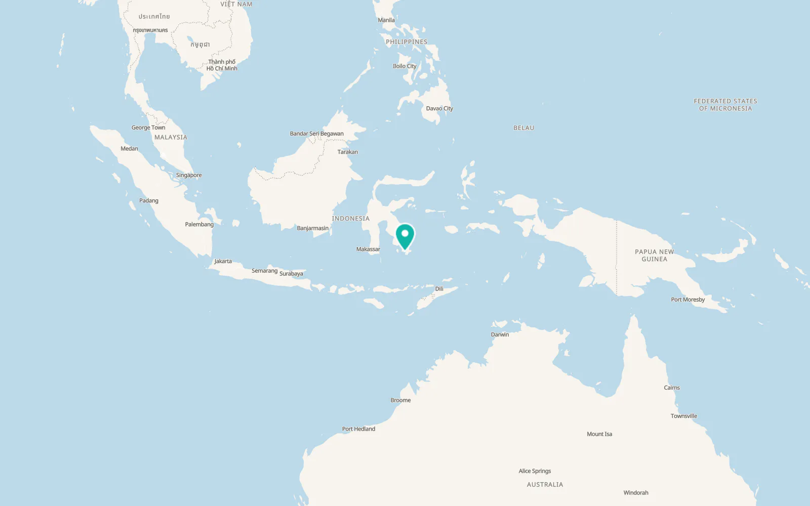 Map of Baubau
