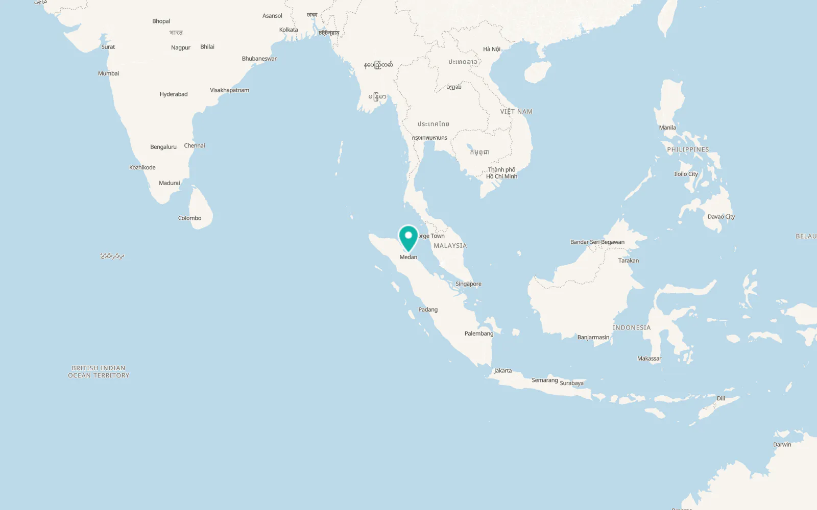 Map of Belawan