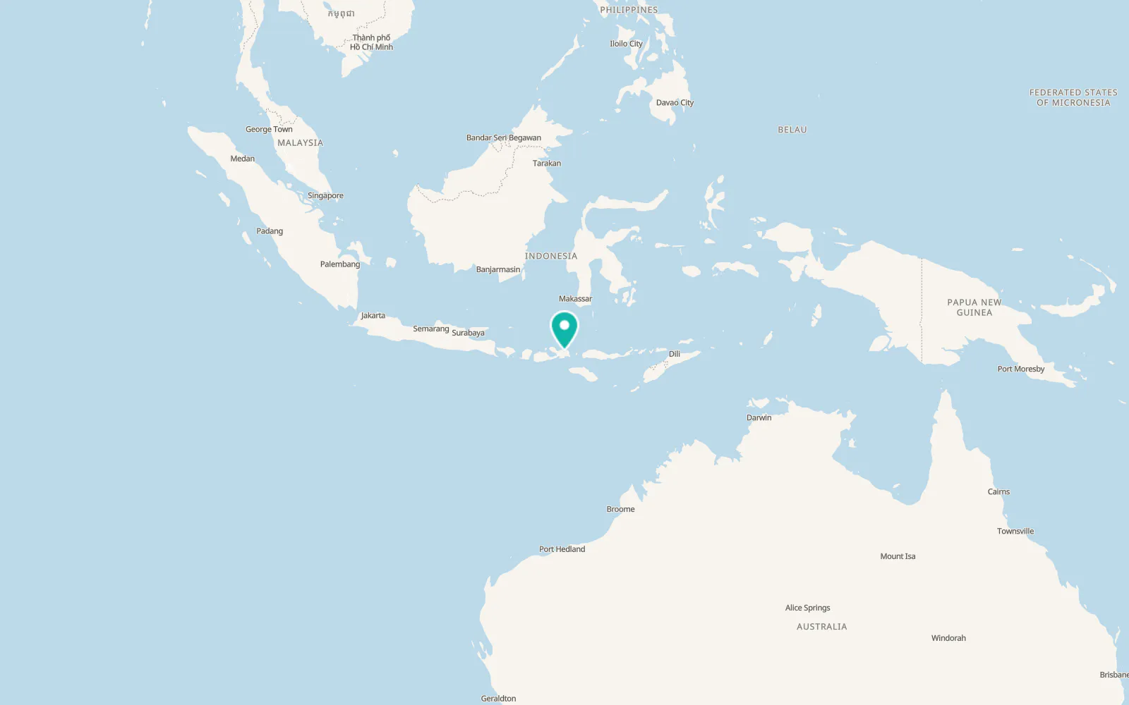 Map of Bima