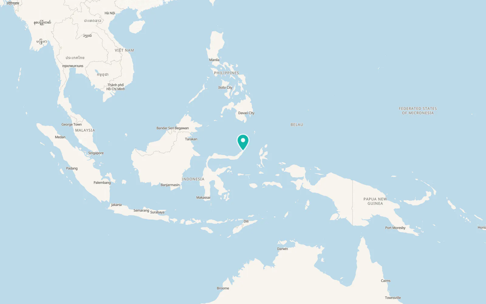 Map of Bitung