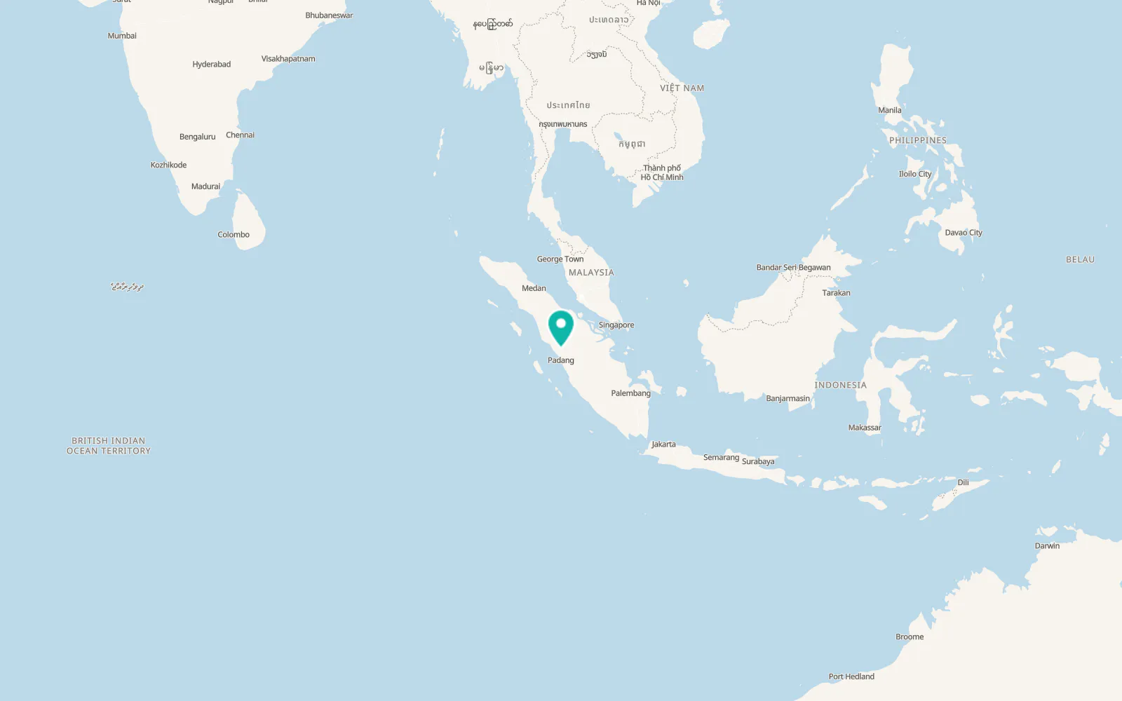 Map of Bukittinggi