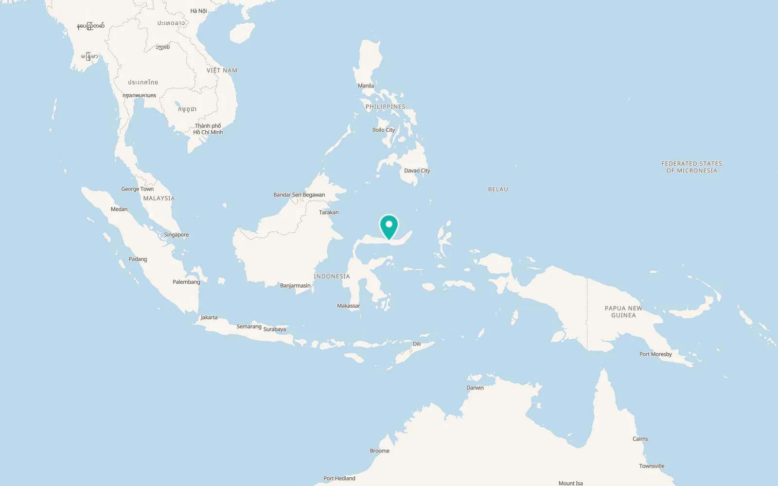 Map of Gorontalo