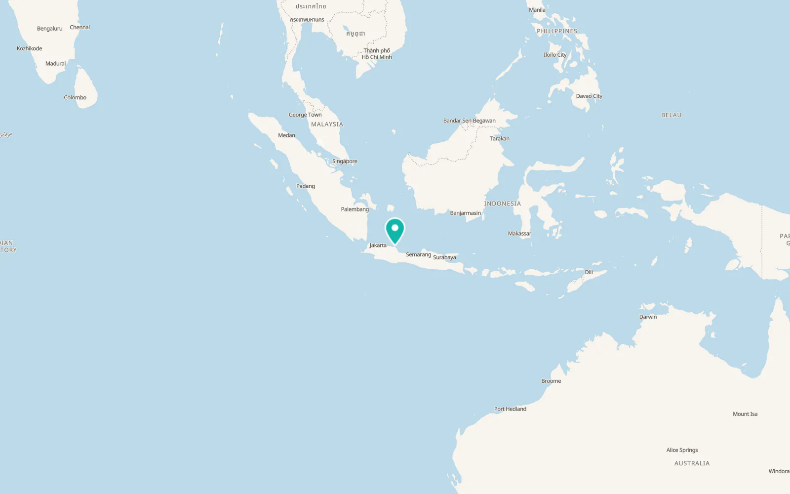 Map of Indramayu
