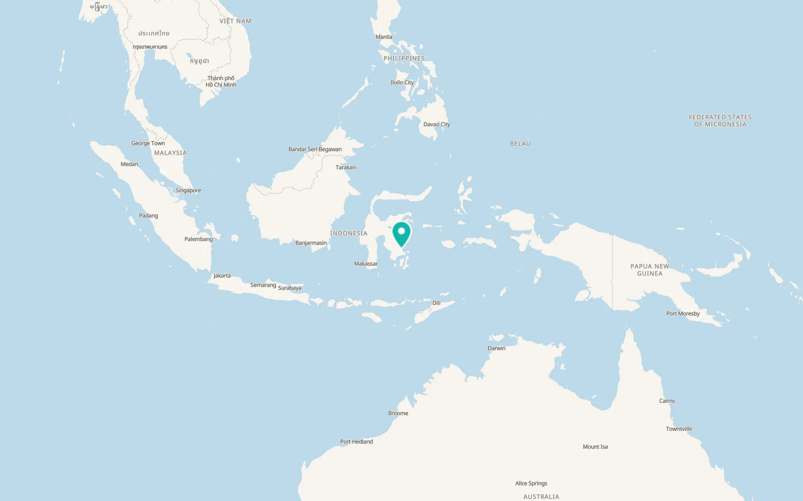 Map of Kendari