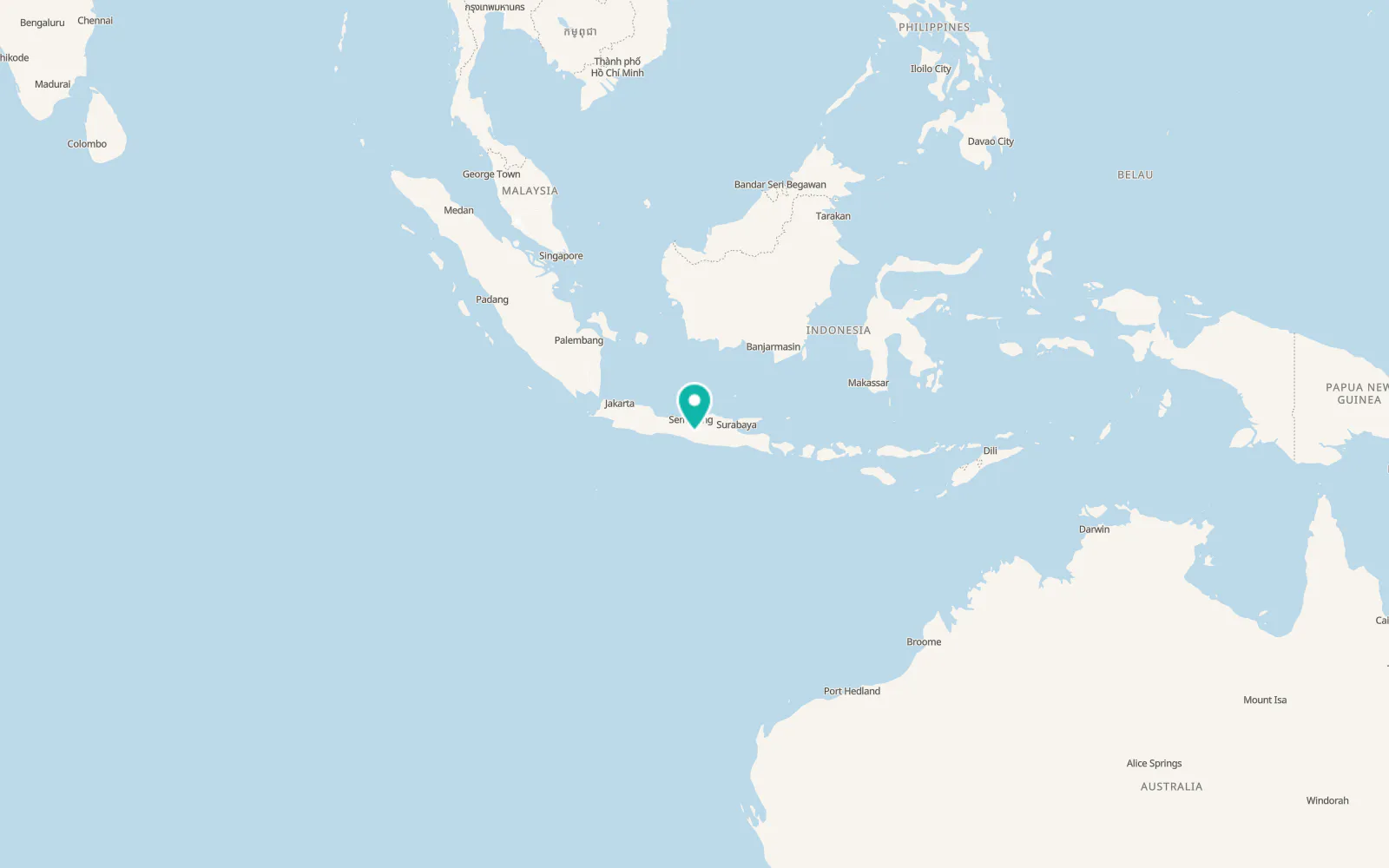 Map of Klaten
