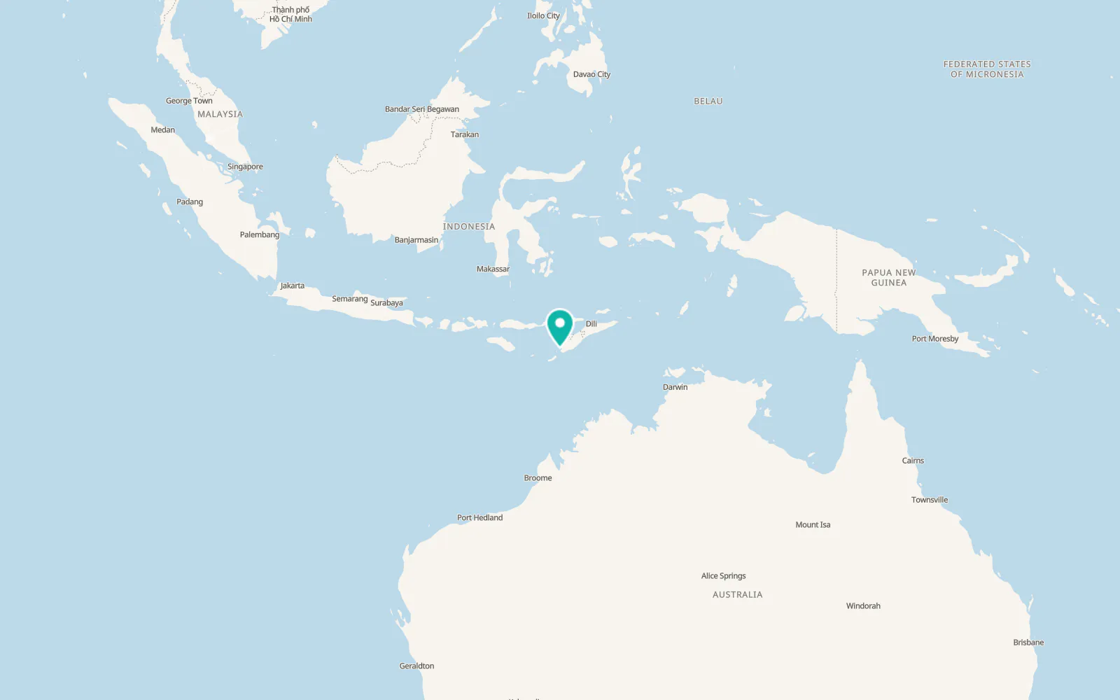Map of Kupang