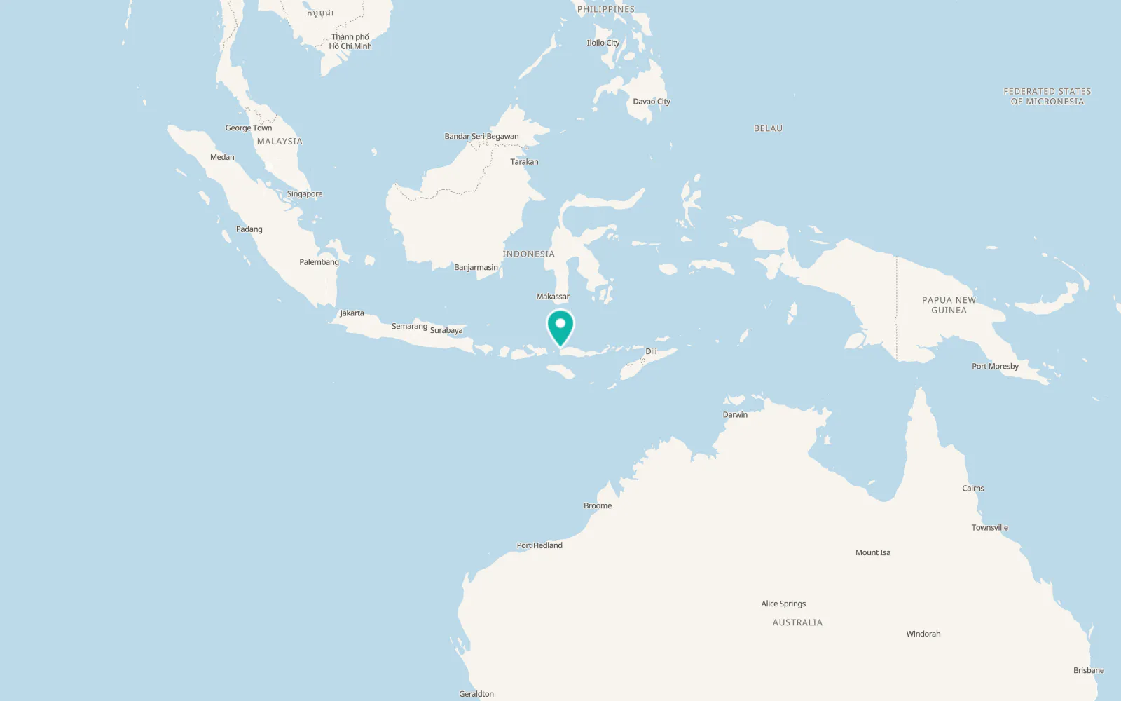 Map of Labuan Bajo