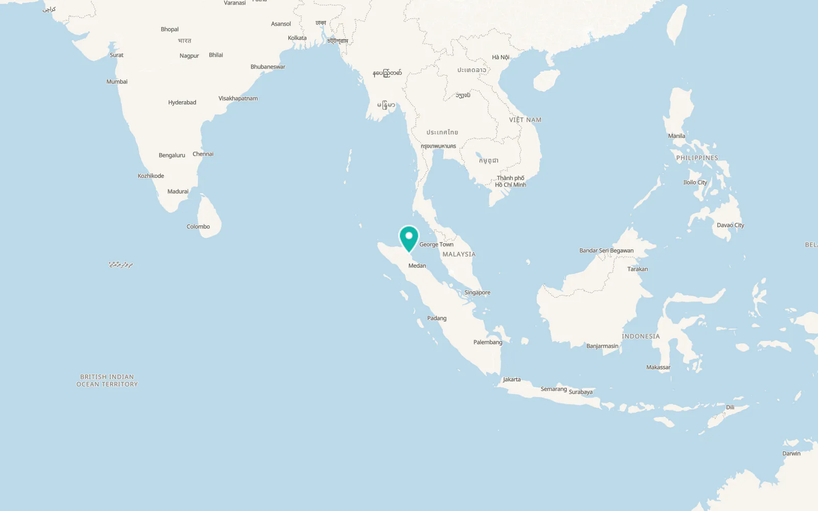 Map of Langsa