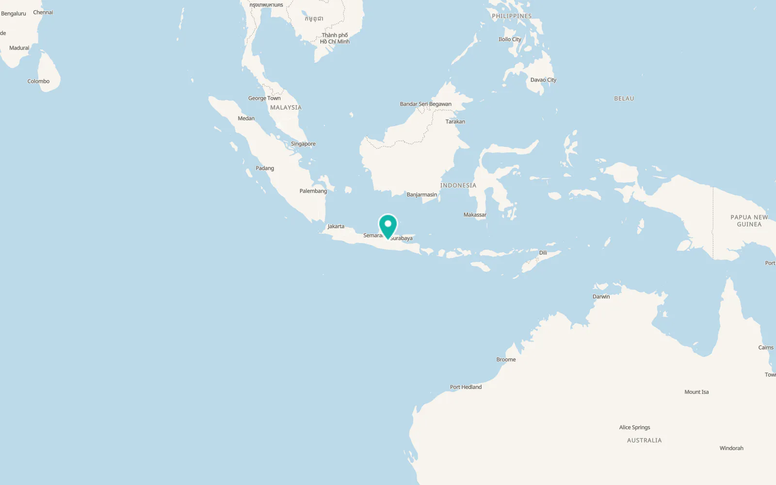 Map of Madiun