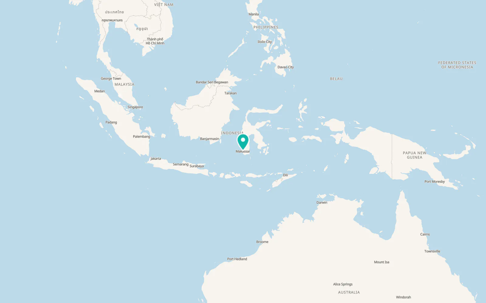 Map of Makassar