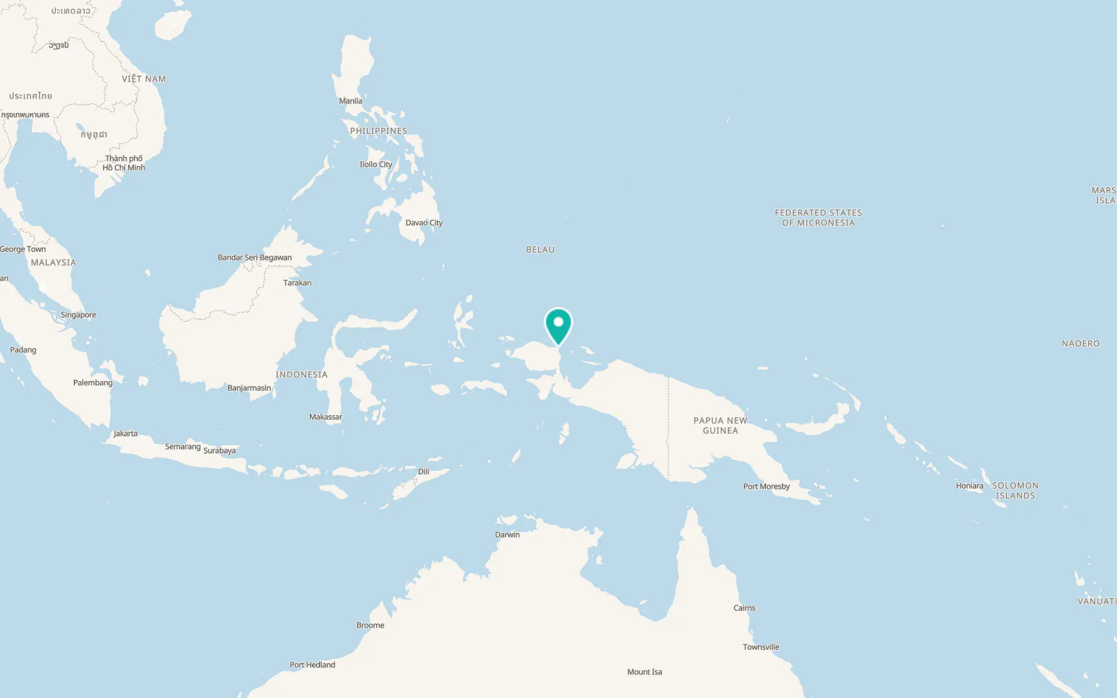 Map of Manokwari