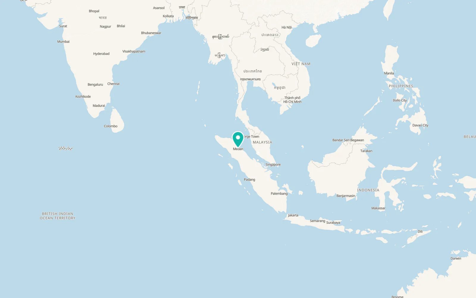 Map of Medan